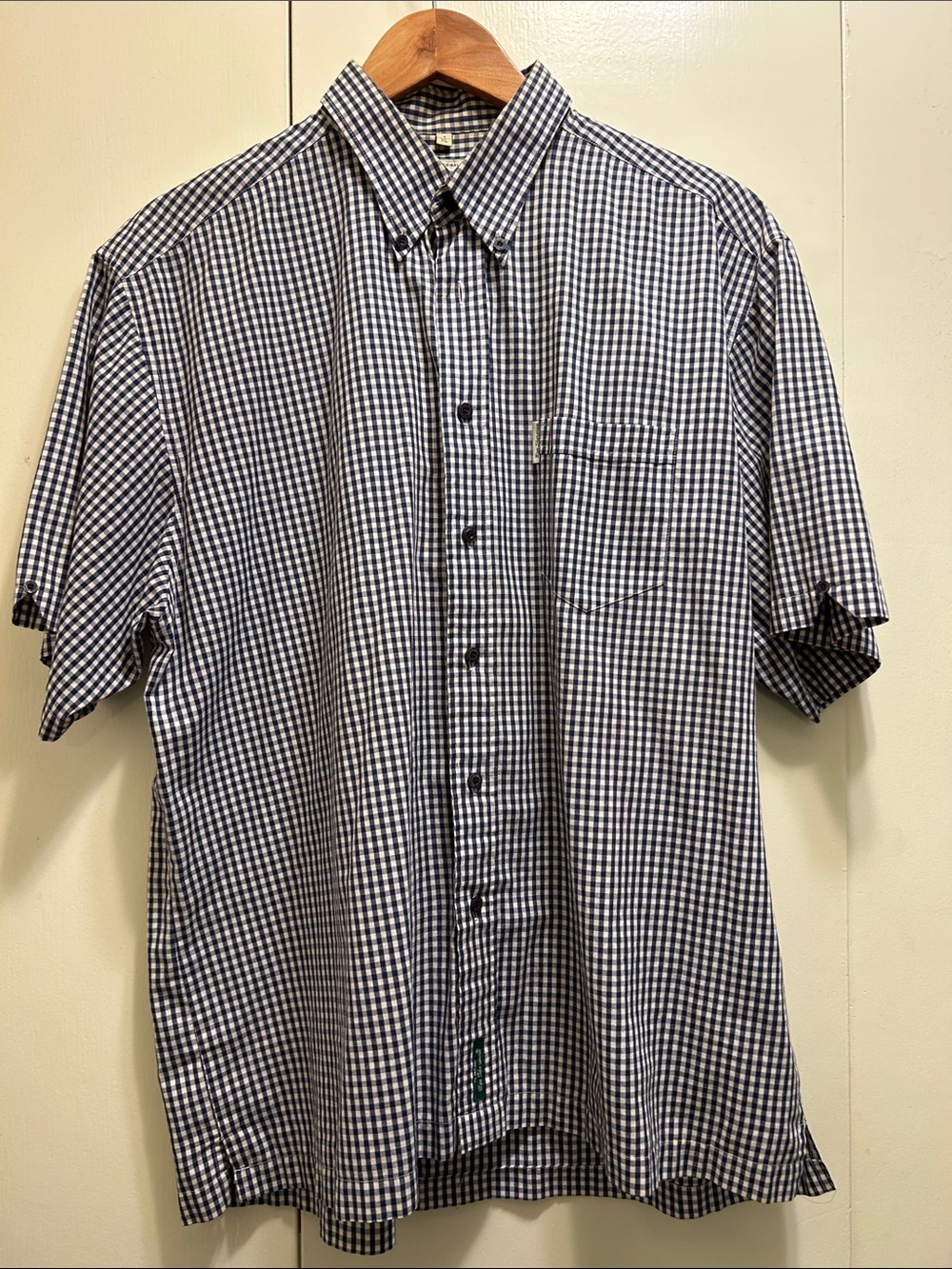 Ben Sherman Navy & White Gingham Short Sleeve Button-Down